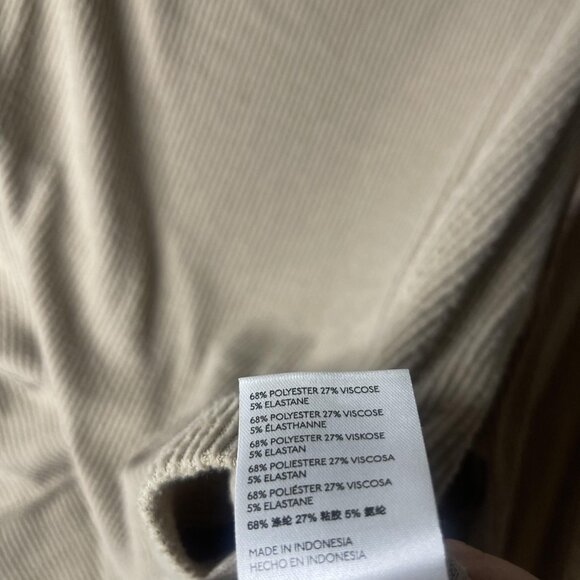 We The Free Sweater Womens Large Tan Oversized Ribbed Pullover Drop Shoulder Top - Picture 6 of 7